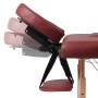 Klappbarer Massagetisch aus Holz mit drei roten Körpern von vidaXL, Massageliegen - Ref: Foro24-110080, Preis: 170,97 €, Raba...