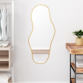 Golden wall mirror 100x45 cm by vidaXL, Mirrors - Ref: Foro24-348263, Price: 61,99 €, Discount: %