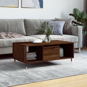 Oak brown plywood coffee table 90x50x36.5 cm by vidaXL, Coffee table - Ref: Foro24-830587, Price: 59,82 €, Discount: %