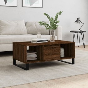 Oak brown plywood coffee table 90x50x36.5 cm by vidaXL, Coffee table - Ref: Foro24-830603, Price: 63,38 €, Discount: %