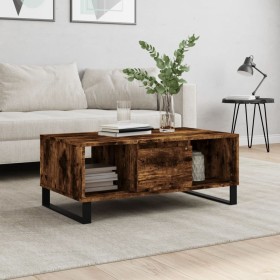 Smoked oak plywood coffee table 90x50x36.5 cm by vidaXL, Coffee table - Ref: Foro24-830601, Price: 64,14 €, Discount: %