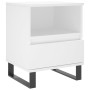 Mesita de noche madera contrachapada blanco 40x35x50 cm de vidaXL, Mesitas de noche - Ref: Foro24-830636, Precio: 53,57 €, De...