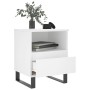 Mesita de noche madera contrachapada blanco 40x35x50 cm de vidaXL, Mesitas de noche - Ref: Foro24-830636, Precio: 53,57 €, De...