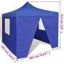 Blauer Faltpavillon mit 4 Wänden 3x3 m von vidaXL, Zelte und Pavillons - Ref: Foro24-41466, Preis: 172,07 €, Rabatt: %