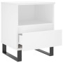 Mesita de noche madera contrachapada blanco 40x35x50 cm de vidaXL, Mesitas de noche - Ref: Foro24-830636, Precio: 53,57 €, De...