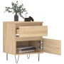 Sonoma oak engineered wood bedside table 40x35x50 cm by vidaXL, Nightstands - Ref: Foro24-830674, Price: 49,43 €, Discount: %