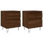 Nightstands 2 pcs oak brown engineered wood 40x35x50 cm by vidaXL, Nightstands - Ref: Foro24-830683, Price: 72,77 €, Discount: %