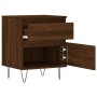 Nightstands 2 pcs oak brown engineered wood 40x35x50 cm by vidaXL, Nightstands - Ref: Foro24-830683, Price: 72,77 €, Discount: %