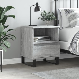 Sonoma gray engineered wood bedside table 40x35x50 cm by vidaXL, Nightstands - Ref: Foro24-830648, Price: 45,99 €, Discount: %