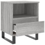 Mesita de noche madera de ingeniería gris Sonoma 40x35x50 cm de vidaXL, Mesitas de noche - Ref: Foro24-830648, Precio: 45,24 ...