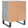 Mesita de noche madera de ingeniería gris Sonoma 40x35x50 cm de vidaXL, Mesitas de noche - Ref: Foro24-830648, Precio: 45,24 ...