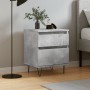 Concrete gray engineered wood bedside table 40x35x50 cm by vidaXL, Nightstands - Ref: Foro24-830676, Price: 40,27 €, Discount: %