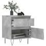 Concrete gray engineered wood bedside table 40x35x50 cm by vidaXL, Nightstands - Ref: Foro24-830676, Price: 40,27 €, Discount: %