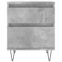 Concrete gray engineered wood bedside table 40x35x50 cm by vidaXL, Nightstands - Ref: Foro24-830676, Price: 40,27 €, Discount: %