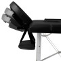 Klappbare Massageliege 2 Zonen schwarze Aluminiumstruktur von vidaXL, Massageliegen - Ref: Foro24-110088, Preis: 170,97 €, Ra...