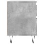 Concrete gray engineered wood bedside table 40x35x50 cm by vidaXL, Nightstands - Ref: Foro24-830676, Price: 40,27 €, Discount: %