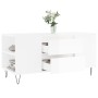 Glossy white engineered wood coffee table 102x44.5x50 cm by vidaXL, Coffee table - Ref: Foro24-830998, Price: 82,76 €, Discou...