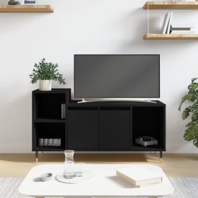 Black plywood TV cabinet 100x35x55 cm by vidaXL, TV Furniture - Ref: Foro24-831309, Price: 59,99 €, Discount: %