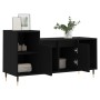 Black plywood TV cabinet 100x35x55 cm by vidaXL, TV Furniture - Ref: Foro24-831309, Price: 58,55 €, Discount: %