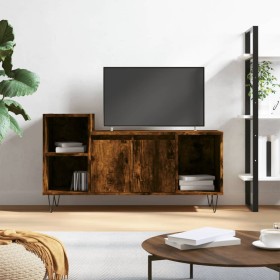 Smoked oak plywood TV cabinet 100x35x55 cm by vidaXL, TV Furniture - Ref: Foro24-831321, Price: 56,06 €, Discount: %