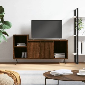 Oak brown plywood TV cabinet 100x35x55 cm by vidaXL, TV Furniture - Ref: Foro24-831323, Price: 56,49 €, Discount: %