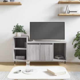 Sonoma gray plywood TV cabinet 100x35x55 cm by vidaXL, TV Furniture - Ref: Foro24-831314, Price: 57,93 €, Discount: %