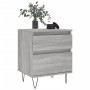 Mesita de noche 2 uds madera ingeniería gris Sonoma 40x35x50 cm de vidaXL, Mesitas de noche - Ref: Foro24-830681, Precio: 73,...