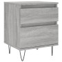 Mesita de noche 2 uds madera ingeniería gris Sonoma 40x35x50 cm de vidaXL, Mesitas de noche - Ref: Foro24-830681, Precio: 73,...