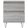 Bedside table 2 pcs Sonoma gray engineered wood 40x35x50 cm by vidaXL, Nightstands - Ref: Foro24-830681, Price: 74,99 €, Disc...