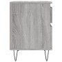 Mesita de noche 2 uds madera ingeniería gris Sonoma 40x35x50 cm de vidaXL, Mesitas de noche - Ref: Foro24-830681, Precio: 73,...