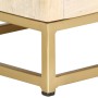 Solid gold mango wood bedside table 40x30x50 cm by vidaXL, Nightstands - Ref: Foro24-286504, Price: 173,24 €, Discount: %