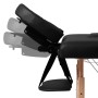 Folding massage table with 3 zones, black wooden structure. by vidaXL, massage tables - Ref: Foro24-110081, Price: 173,24 €, ...