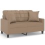 2-Sitzer-Sofa mit Cappuccino-Kunstlederkissen 120 cm von vidaXL, Sofas - Ref: Foro24-3200802, Preis: 248,96 €, Rabatt: %