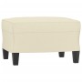 3-seater sofa with cream synthetic leather stool 180 cm by vidaXL, Sofas - Ref: Foro24-3201025, Price: 333,19 €, Discount: %