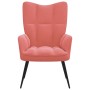 Pink Velvet Relaxation Chair by vidaXL, Armchairs - Ref: Foro24-328077, Price: 120,70 €, Discount: %