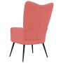 Pink Velvet Relaxation Chair by vidaXL, Armchairs - Ref: Foro24-328077, Price: 120,70 €, Discount: %