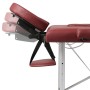 Folding aluminum massage table with three red bodies by vidaXL, massage tables - Ref: Foro24-110091, Price: 147,38 €, Discoun...