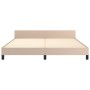 Estructura de cama cabecero cuero sintético capuchino 160x200cm de vidaXL, Camas y somieres - Ref: Foro24-347512, Precio: 148...