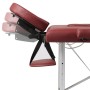 Folding massage table and accessories 2 zones red aluminum by vidaXL, massage tables - Ref: Foro24-110087, Price: 148,65 €, D...