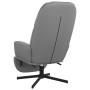 Sillón de relax con reposapiés de cuero sintético gris de vidaXL, Sillones - Ref: Foro24-3097418, Precio: 109,99 €, Descuento: %