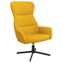 Relaxation armchair with mustard yellow velvet footrest by vidaXL, Armchairs - Ref: Foro24-3097491, Price: 156,63 €, Discount: %