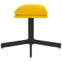 Sillón de relax con reposapiés terciopelo amarillo mostaza de vidaXL, Sillones - Ref: Foro24-3097491, Precio: 156,99 €, Descu...