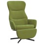 Sillón de relax con reposapiés de terciopelo verde claro de vidaXL, Sillones - Ref: Foro24-3097498, Precio: 125,67 €, Descuen...