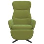 Sillón de relax con reposapiés de terciopelo verde claro de vidaXL, Sillones - Ref: Foro24-3097498, Precio: 125,67 €, Descuen...