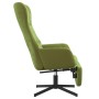 Sillón de relax con reposapiés de terciopelo verde claro de vidaXL, Sillones - Ref: Foro24-3097498, Precio: 125,67 €, Descuen...