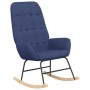 Sillón mecedora con taburete tela azul de vidaXL, Mecedoras - Ref: Foro24-3097708, Precio: 146,94 €, Descuento: %