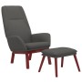 Sillón de relax con taburete tela gris oscuro de vidaXL, Sillones - Ref: Foro24-3097872, Precio: 160,46 €, Descuento: %