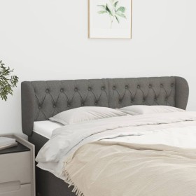 Cabecero de tela gris oscuro 147x23x78/88 cm de vidaXL, Cabeceros y pies de cama - Ref: Foro24-3117479, Precio: 88,06 €, Desc...