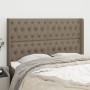 Headboard with ears in taupe gray fabric 147x16x118/128 cm by vidaXL, Headboards and footboards - Ref: Foro24-3119918, Price:...