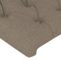 Headboard with ears in taupe gray fabric 147x16x118/128 cm by vidaXL, Headboards and footboards - Ref: Foro24-3119918, Price:...